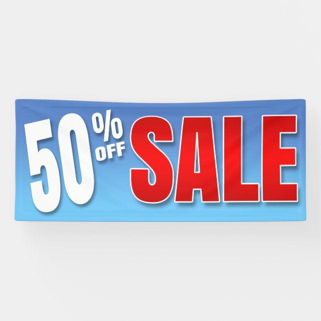 FAHNE 50% WEG VOM VERKAUF - 2,5' x6 Banner (Horizontal)