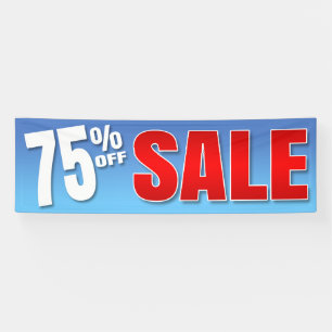 FAHNE 75% WEG VOM VERKAUF - 2,5' x8 Banner