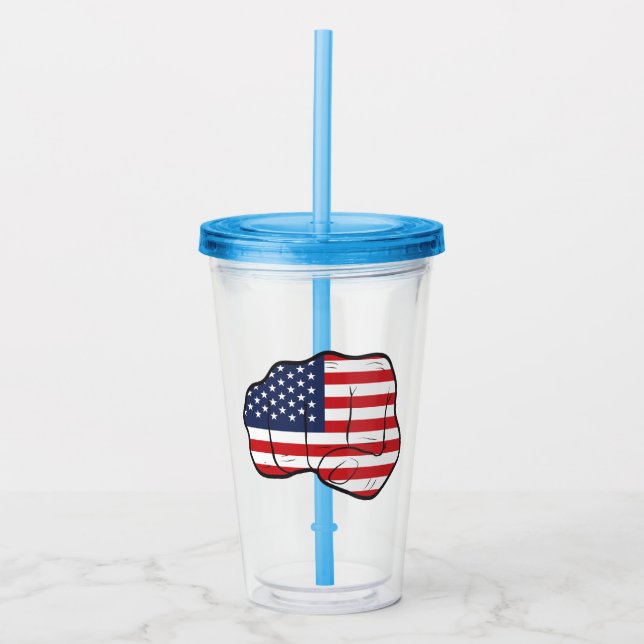 Fahne Acryltrinkbecher (Vorderseite)