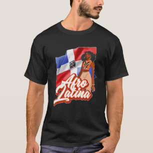 Fahne Afro Latina Dominikanische Republik T-Shirt