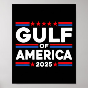 Fahne am Golf von USA Poster