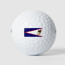 Fahne Amerikanisch-Samoas Golfball