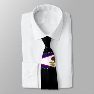 Fahne Amerikanisch-Samoas Krawatte