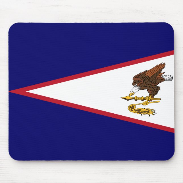 Fahne Amerikanisch-Samoas Mousepad (Vorne)