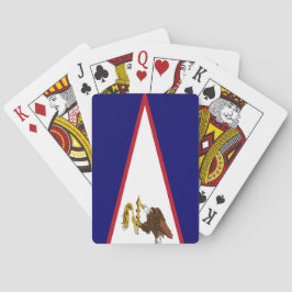 Fahne Amerikanisch-Samoas Spielkarten