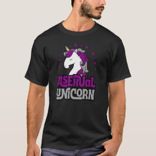 Fahne "Asexual Unicorn Niedlich Girly Magical Ace T-Shirt