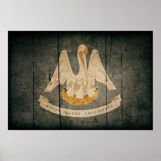 Fahne aus geraubtem Holz Poster (Vorne)