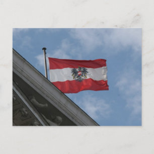 Fahne austria postkarte