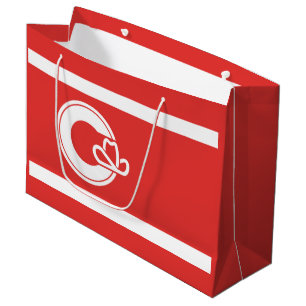 Fahne Calgary, Alberta Große Geschenktasche Geschenktüte