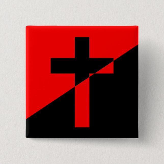 Fahne christlicher Sozialismus & Anarchismus (Befr Button (Vorderseite)
