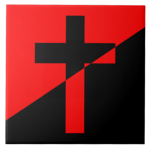 Fahne christlicher Sozialismus & Anarchismus (Befr Fliese