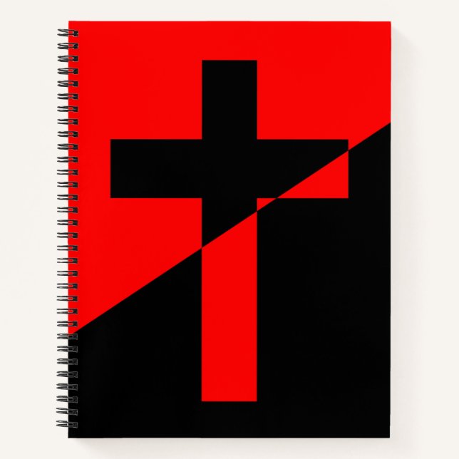 Fahne christlicher Sozialismus & Anarchismus (Befr Notizbuch (Vorderseite)