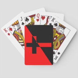 Fahne christlicher Sozialismus & Anarchismus (Befr Spielkarten