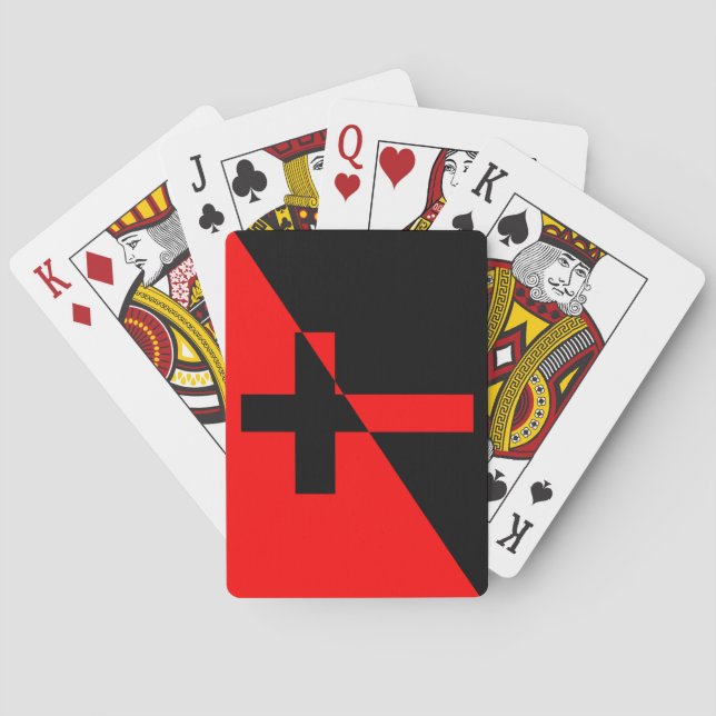 Fahne christlicher Sozialismus & Anarchismus (Befr Spielkarten (Rückseite)