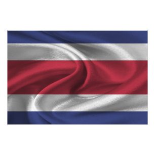 Fahne Costa Rica Fotodruck
