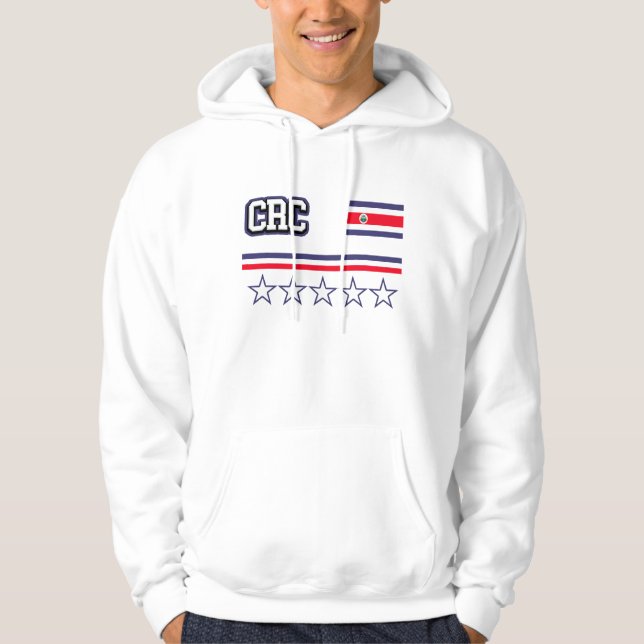 Fahne Costa Rica Hoodie (Vorderseite)
