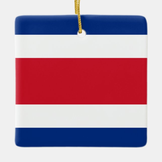 Fahne Costa Rica Keramikornament (Vorderseite)