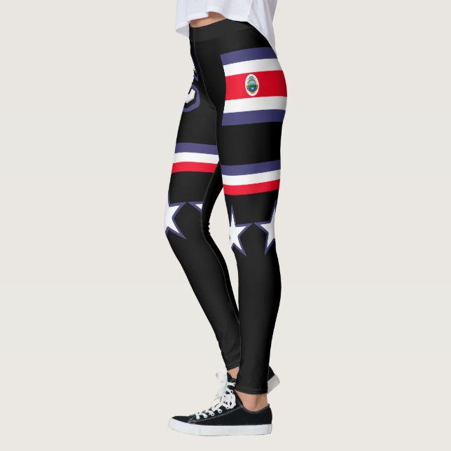 Fahne Costa Rica Leggings (Links)