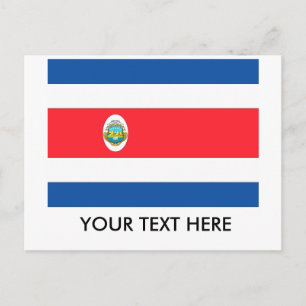 Fahne Costa Rica Postkarte