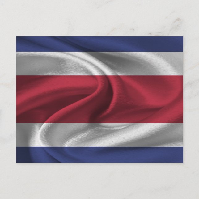 Fahne Costa Rica Postkarte (Vorderseite)