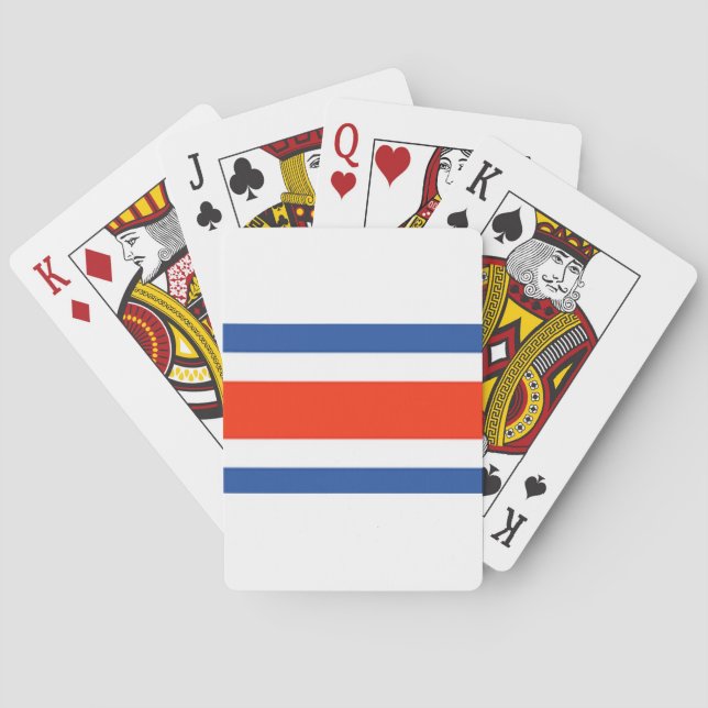 Fahne Costa Rica Spielkarten (Rückseite)