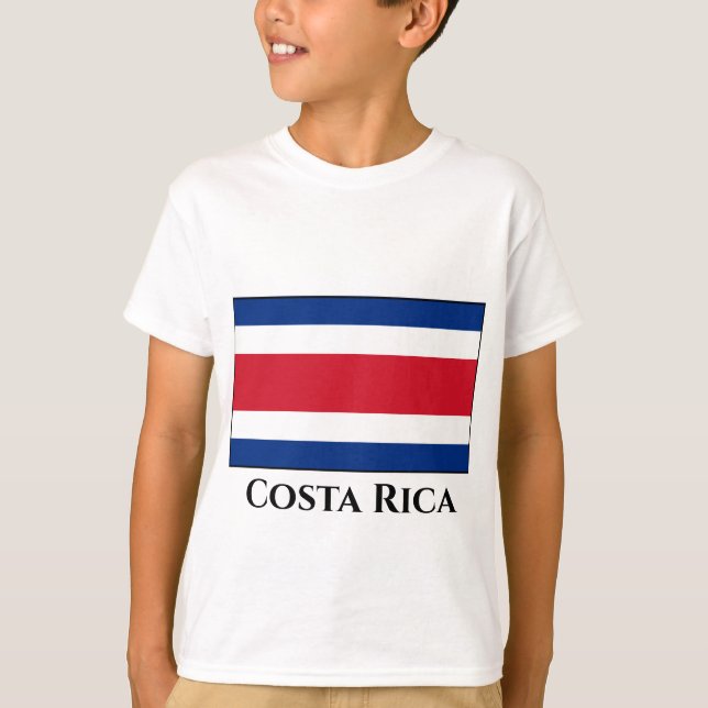 Fahne Costa Rica T-Shirt (Vorderseite)