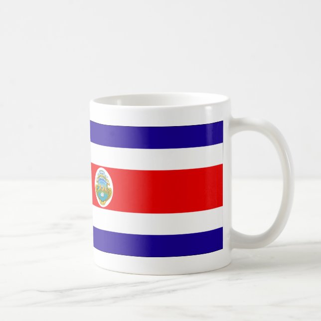 Fahne Costa Rica Tasse (Rechts)