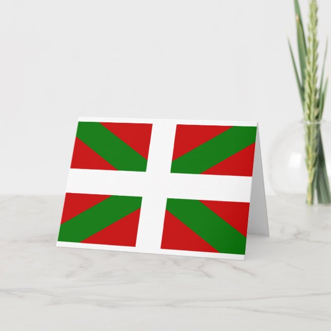 Fahne das Baskenland euskadi Karte (Vorderseite)