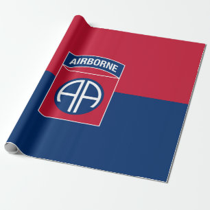 Fahne der 82. Luftlandedivision Militärveteran Geschenkpapier