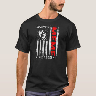 Fahne der Amerikanerinnen für Meme Est 2023 T-Shirt