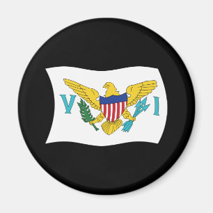 Fahne der Amerikanischen Jungferninseln Magnet
