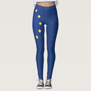 Fahne der coolen europäischen Gewerkschaft Leggings