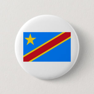 Fahne der Demokratischen Republik Kongo Button
