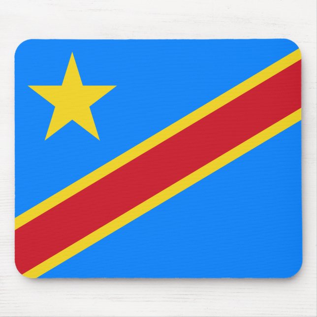 Fahne der Demokratischen Republik Kongo Mousepad (Vorne)