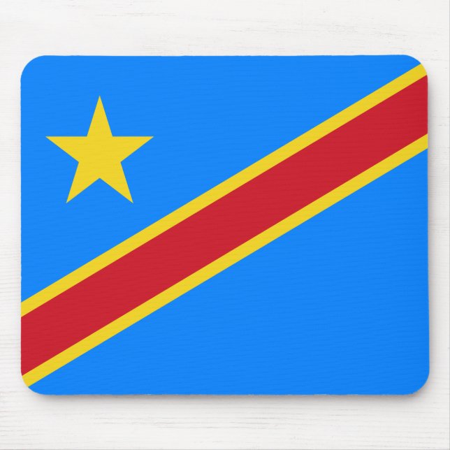 Fahne der Demokratischen Republik Kongo Mousepad (Vorne)