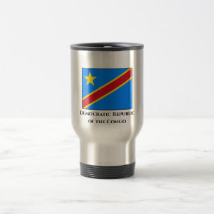 Fahne der Demokratischen Republik Kongo Reisebecher