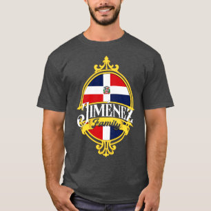 Fahne der Familie Jimenez Dominikanische Republik T-Shirt
