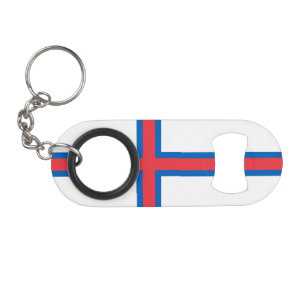 Fahne der Färöer Mini Flaschenöffner
