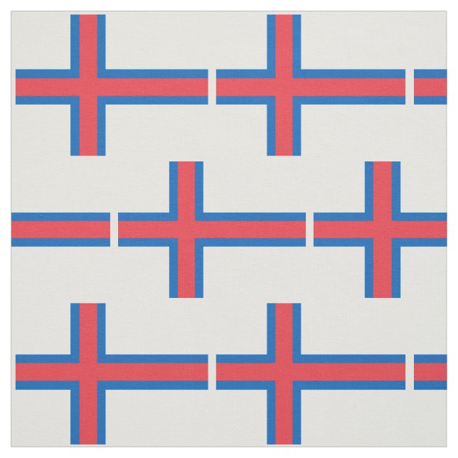 Fahne der Färöer Stoff (Muster)