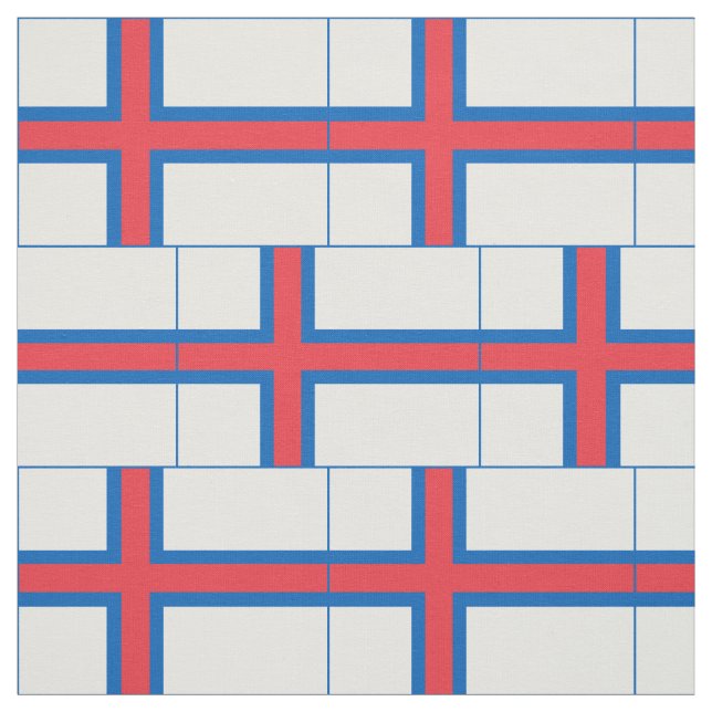 Fahne der Färöer Stoff (Muster)