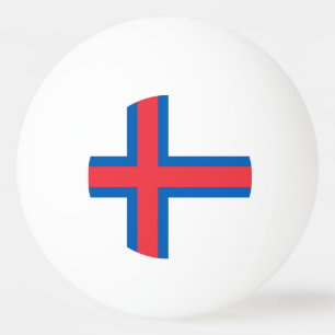 Fahne der Färöer Tischtennisball