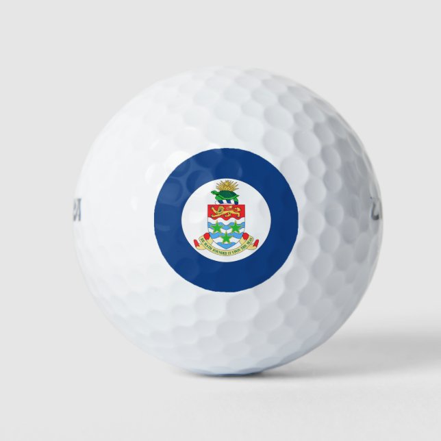 Fahne der Kaimaninseln Golfball (Vorderseite)