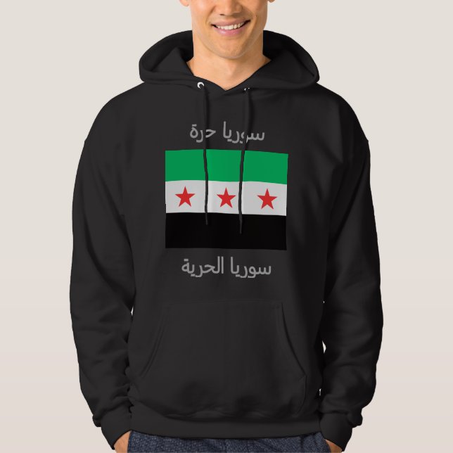 Fahne der neuen syrischen Freiheit nach der Revolu Hoodie (Vorderseite)