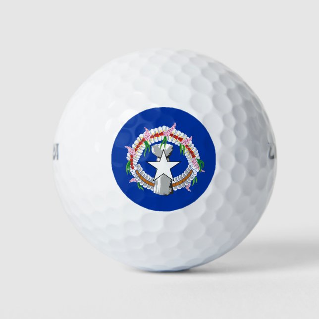 Fahne der Nördlichen Marianen Golfball (Vorderseite)