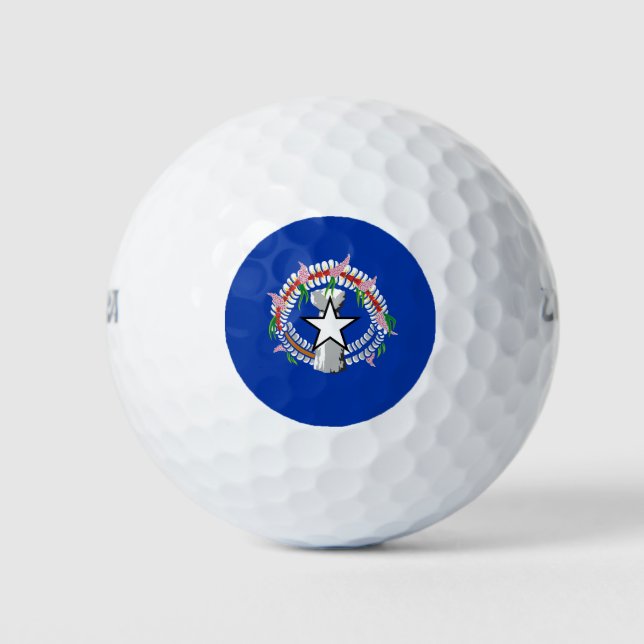 Fahne der Nördlichen Marianen Golfball (Vorderseite)