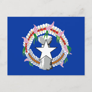 Fahne der Nördlichen Marianen Postkarte
