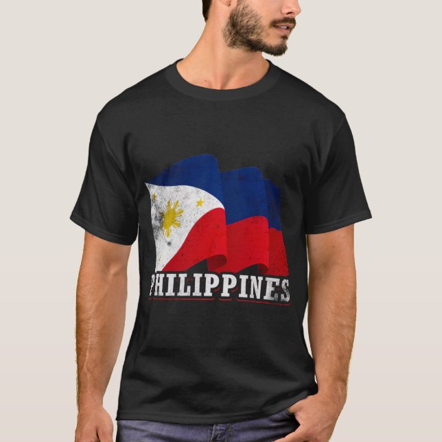 Fahne der Philippinen T-Shirt (Vorderseite)