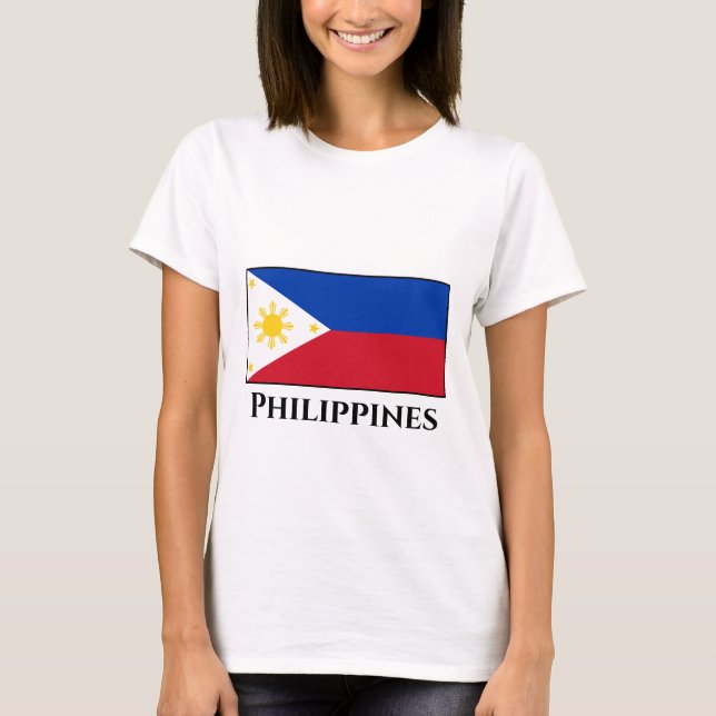 Fahne der Philippinen T-Shirt (Vorderseite)