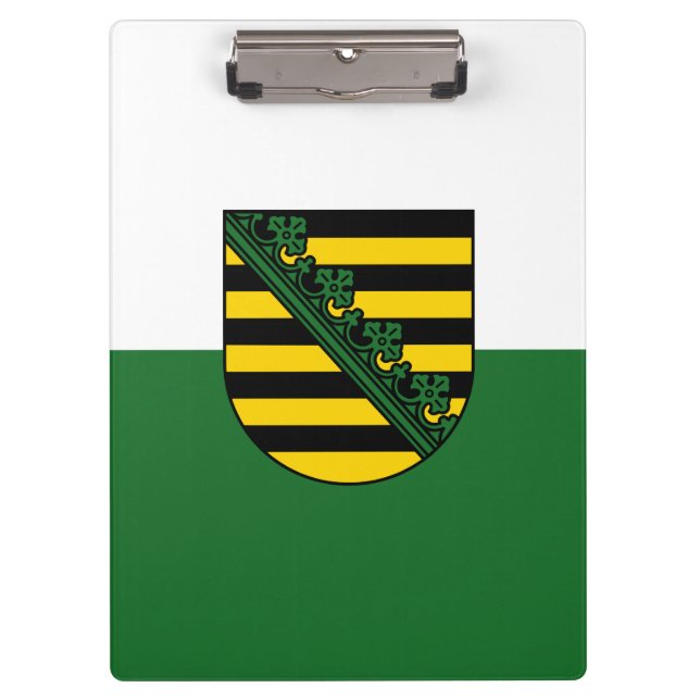 Fahne der sächsischen Klappe Klemmbrett (Vorderseite)