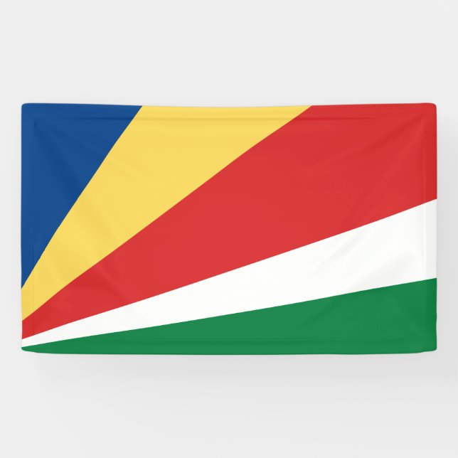 Fahne der Seychellen Banner (Horizontal)